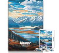 Puzzle per adolescenti 1000 pezzi Kluane National Park Canada Paesaggio Gioco educativo per famiglie per divertimento in famiglia Giocattolo educativo Dimensioni 38x52cm