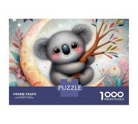 Puzzle Per Adolescenti 1000 Pezzi Koala on Crescent Moon Puzzle Per Adulti Giochi Per Famiglie Migliorano La Memoria È Ideale Come Regalo 70x50cm/1000pcs