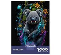 Puzzle Per Adolescenti 1000 Pezzi Koala Wall Art Print Puzzle Per Adulti Gioco Rompicapo Corsa Di Velocità Delle Mani Attività Divertenti A Casa 38x26cm/1000pcs