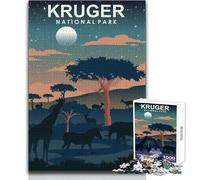 Puzzle per adolescenti 1000 pezzi Kruger National Park Gioco educativo per famiglie per divertimento in famiglia Giocattolo educativo Dimensioni 50x75cm