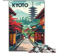 Puzzle per adolescenti 1000 pezzi Kyoto Tranquil Streets per età 14 e oltre per divertimento in famiglia e giochi serali Giocattoli regalo (38x26cm) 1000 pezzi