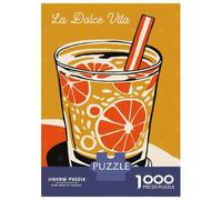 Puzzle Per Adolescenti 1000 Pezzi La Dolce Vita Yellow Puzzle Per Adulti Giocattolo Decorazione Da Parete Un'opera D'arte Regali Unici Per Compleanno E Altro 52x38cm/1000pcs