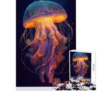 Puzzle per adolescenti 1000 pezzi La misteriosa medusa Decorazione per la casa Giocattoli Regalo Compleanno Gioco educativo Migliora l'amore tra coppie Dimensioni 38x52cm