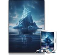 Puzzle per adolescenti 1000 pezzi La solitudine dell'iceberg, attività di svago tranquilla e piacevole, giocattolo artigianale di alta qualità, con bordi precisi, dimensioni 50x75cm