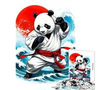 Puzzle per adolescenti 1000 pezzi La via del panda Giocattolo educativo Ottimo regalo per giochi Giochi per famiglie Allena il tuo cervello e le tue mani Dimensioni 38x52cm