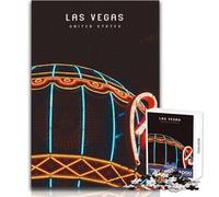 Puzzle per adolescenti 1000 pezzi Las Vegas Family Fun & Game Night Decorazione perfetta per la parete Dimensioni 50x75cm