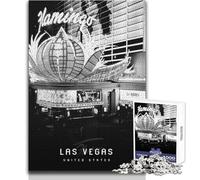 Puzzle per adolescenti 1000 pezzi Las Vegas Family Fun & Game Night Decorazione perfetta per la parete Dimensioni 38x52cm