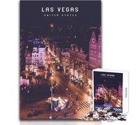 Puzzle per adolescenti 1000 pezzi Las Vegas Family Fun & Game Night Learning Educational Gift Birthday Size 50x75cm