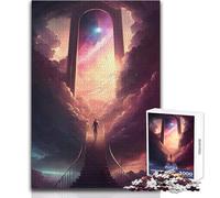 Puzzle per adolescenti 1000 pezzi Le porte del paradiso Giocattolo Gioco intellettuale Difficile Decorazione da parete Dimensioni 38x26cm