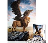 Puzzle per adolescenti 1000 pezzi Leone alato Giocattoli antistress Ottimi regali e giocattoli Gioco per famiglie Allena il tuo cervello e le tue mani Dimensioni 38x52cm