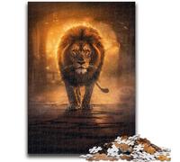Puzzle per adolescenti 1000 pezzi Leone, difficile da completare ma divertente e umoristico gioco educativo per il compleanno 50x75cm