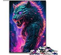 Puzzle per adolescenti 1000 pezzi, leone, umano, elefante, giocattolo, gioco intellettuale, regalo di compleanno, regali, arte murale per età 14+ (dimensioni 26x38cm)