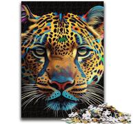 Puzzle per adolescenti 1000 pezzi Leopard Pop Art Animal Educational Family Game Decorazione murale Regali unici per compleanno e Natale 50x75cm