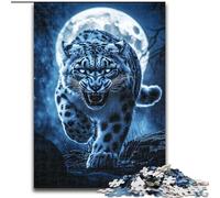 Puzzle per adolescenti 1000 pezzi Leopardo delle nevi, gioco intellettuale giocattolo che rafforza l'amore tra coppie per età 14+ 50x75cm