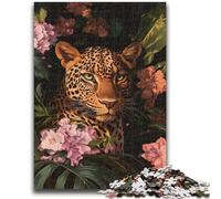 Puzzle per adolescenti 1000 pezzi Leopardo Giocattoli educativi per l'apprendimento Giochi per famiglie Migliora l'amore tra coppie 26x38cm