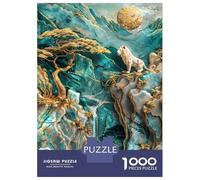 Puzzle Per Adolescenti 1000 Pezzi Lion Kings Realm Kintsugi Puzzle Per Adulti Gioco Rompicapo Decorazione Da Parete Regalo Antistress 70x50cm/1000pcs
