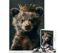 Puzzle per adolescenti 1000 pezzi Little Bear King Giocattoli fai da te Ottimo regalo per giochi rompicapo Gioco divertente per attività domestiche dimensioni 38x26cm