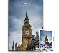 Puzzle per adolescenti 1000 pezzi London Toy Gioco intellettuale Migliora la memoria Regali di compleanno Dimensioni 38x26cm