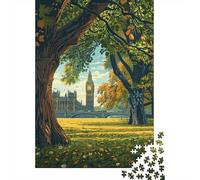 Puzzle Per Adolescenti 1000 Pezzi London's Big Ben from A Park Puzzle Per Adulti Giochi Per Famiglie Vacanza in Casa Passatempo Per Compleanno, Natale 38x26cm/1000pcs