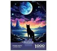 Puzzle Per Adolescenti 1000 Pezzi Lone Wolf Fantasy Sunset Puzzle Per Adolescenti Giocattoli Antistress Vacanza A Casa Ammazza Il Tempo Aiuta Ad Allenare Il Cervello 70x50cm/1000pcs
