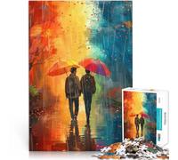 Puzzle per adolescenti 1000 pezzi Love in the Rain Staycation: Zeit totschlagen mit passendem Poster und Quizblatt52x38cm