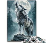 Puzzle per adolescenti 1000 pezzi Lupo bianco e nero Allena il tuo cervello e le tue mani Interazione genitore-figlio per età 14+ 50x75cm