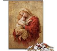 Puzzle per adolescenti 1000 pezzi Madonna col Bambino, allena la tua mente e le tue mani, regali di compleanno unici per età 14+ (dimensioni 26x38cm)
