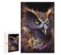 Puzzle per adolescenti, 1000 pezzi, Magical Glowing Owl Artwork - 1 puzzle per adulti, gioco di famiglia, regalo di compleanno, interazione genitore-figlio, 1000 pezzi
