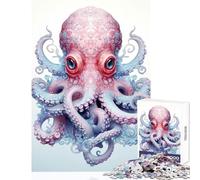 Puzzle per adolescenti 1000 pezzi Majestic Octopus Giocattoli antistress Regali di compleanno Giochi rilassanti Difficili e stimolanti Dimensioni 50x75cm