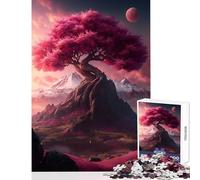 Puzzle per adolescenti 1000 pezzi Majestic Sakura Kingdom Giocattoli antistress Regalo di compleanno Gioco educativo Difficile da completare Dimensioni 50x75cm