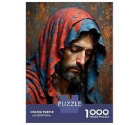 Puzzle Per Adolescenti 1000 Pezzi Man in Red And Blue Robe Puzzle Per Adulti Giochi Per Famiglie Vacanza in Casa Passatempo Per Compleanno, Natale 52x38cm/1000pcs