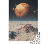 Puzzle Per Adolescenti 1000 Pezzi Mars Planet Space Landscape Puzzle Per Adolescenti Giochi Rilassanti Regali Per Donne Per Compleanno, Natale 52x38cm/1000pcs