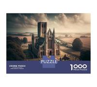 Puzzle Per Adolescenti 1000 Pezzi Medieval Abbey Ruins Timeless Beauty Puzzle Per Adulti Giochi Rilassanti Decorazione Per La Casa Interazione Genitore-figlio 70x50cm/1000pcs