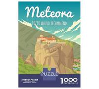 Puzzle Per Adolescenti 1000 Pezzi Meteora Greece Travel Puzzle Per Adulti Gioco Rompicapo Corsa Di Velocità Delle Mani Attività Divertenti A Casa 38x26cm/1000pcs