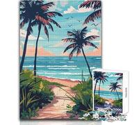 Puzzle per adolescenti 1000 pezzi minimalisti percorso tropicale gioco impegnativo giocattoli sfida difficile ottimo regalo dimensioni 50x75cm