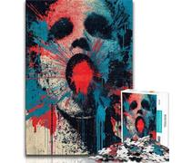 Puzzle per adolescenti 1000 pezzi Misteriosa scultura arte per adolescenti puzzle, giochi educativi decorazione per la casa adatto per la decorazione della scrivania (dimensioni 75x50cm)