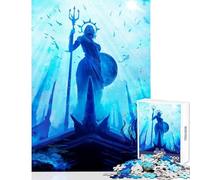 Puzzle per adolescenti 1000 pezzi mitologia greca degli abissi marini giocattoli fai da te idee regalo gioco educativo con poster abbinato e foglio di quiz dimensioni 50x75cm