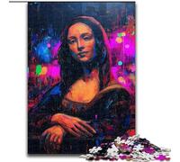 Puzzle per adolescenti 1000 pezzi Monna Lisa, allena il tuo cervello e le tue mani, regali di compleanno unici per bambini dai 14 anni in su dimensioni 26x38cm