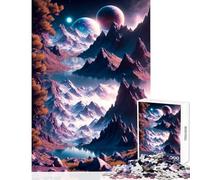 Puzzle per adolescenti 1000 pezzi Montagne celestiali Decorazione per la casa Giocattoli Ottimi regali e giocattoli Giochi rilassanti Adatto per la decorazione della scrivania (dimensioni 38x26cm)