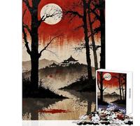 Puzzle per adolescenti 1000 pezzi Moonlit Serenity Decorazione per la casa Giocattoli Regalo Compleanno Gioco educativo Migliora l'amore tra coppie Dimensioni 38x52cm