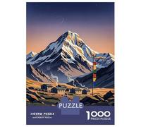 Puzzle Per Adolescenti 1000 Pezzi Mount Everest Nepal Vintage Puzzle Per Adulti Gioco Rompicapo Assemblaggio Di Modelli Per Compleanno, Natale 70x50cm/1000pcs