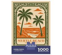 Puzzle Per Adolescenti 1000 Pezzi Myrtle Beach South Carolina Travel Puzzle Per Adulti Gioco Rompicapo Corsa Di Velocità Delle Mani Attività Divertenti A Casa 52x38cm/1000pcs