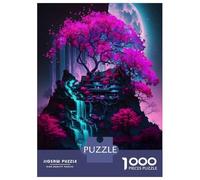 Puzzle Per Adolescenti 1000 Pezzi Mystical Nature Neon Tree Puzzle Per Adulti Giocattolo Decorazione Da Parete Migliora La Memoria Regali Di Natale Compleanno 38x26cm/1000pcs