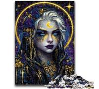 Puzzle per adolescenti 1000 pezzi Mystical Spirit Girl, adatto a persone dai 14 anni in su Difficile da completare ma divertente e umoristico Ottimo regalo 26X38CM