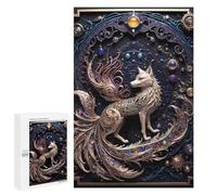 Puzzle per adolescenti 1000 pezzi Mythological Fox Art Deco Puzzle Per Adulti Giochi Rilassanti Corsa Velocità Mano Sfidante Risolvere 1000 Pezzi