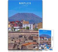 Puzzle per adolescenti 1000 pezzi Napoli Divertimento in famiglia e serata di giochi Apprendimento Educativo Regalo di compleanno Dimensioni 38x52cm