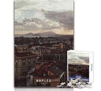 Puzzle per adolescenti 1000 pezzi Napoli, divertimento in famiglia e serata di giochi, decorazione perfetta, giocattolo, decorazione da parete, dimensioni 38x52cm