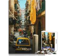 Puzzle per adolescenti 1000 pezzi Napoli, divertimento in famiglia e serata di giochi, decorazione perfetta, giocattolo, decorazione da parete, dimensioni 38x52cm