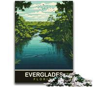 Puzzle per adolescenti 1000 pezzi Natura in Florida Allena il tuo cervello e le tue mani Interazione genitore-figlio per età 14+ (dimensioni 38x52cm)
