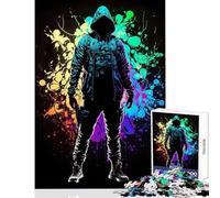 Puzzle per adolescenti 1000 pezzi Neon Newage Assassino Giocattolo educativo Idee regalo per gioco educativo Migliora l'amore tra coppie Dimensioni 38x26cm